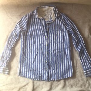 J Crew Boy Cut Button Down Shirt